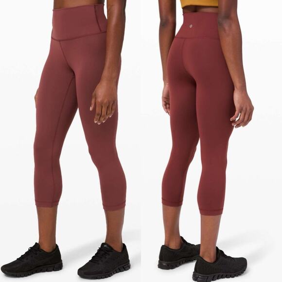 Lululemon Wunder Train High-Rise Crop 21" Savannah Womens Size 2 - Picture 1 of 6